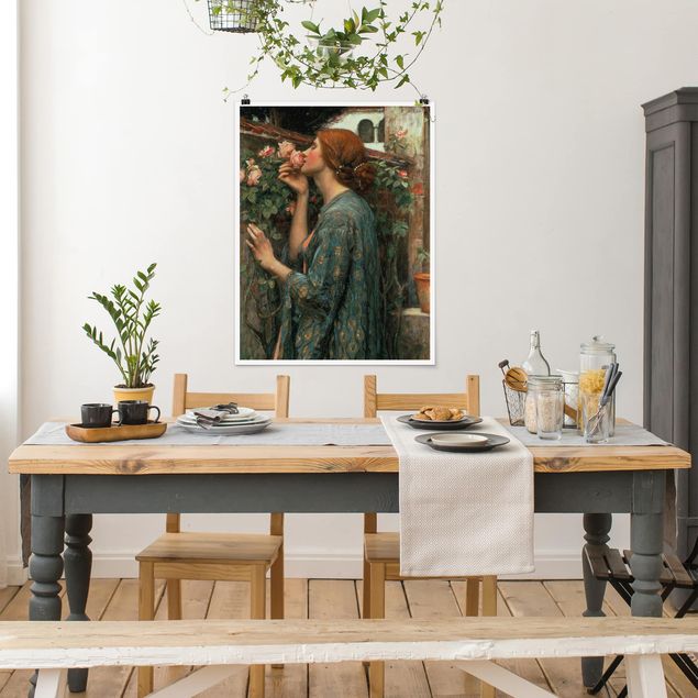 Nowoczesne obrazy do salonu John William Waterhouse - Dusza róży