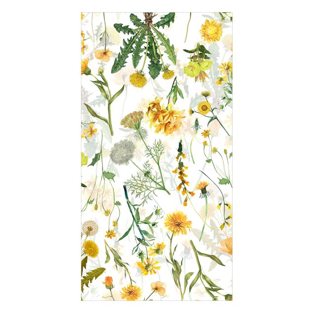 Tylna ścianka prysznicowa - Yellow Wild Flowers