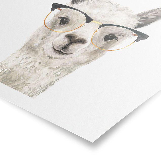Nowoczesne obrazy Hippy Llama w okularach I