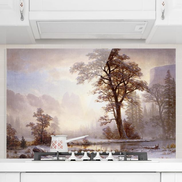 Dekoracja do kuchni Albert Bierstadt - Dolina Yosemite w śniegu