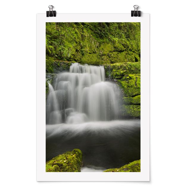 Obrazy krajobraz Niższy wodospad McLean w Nowej Zelandii