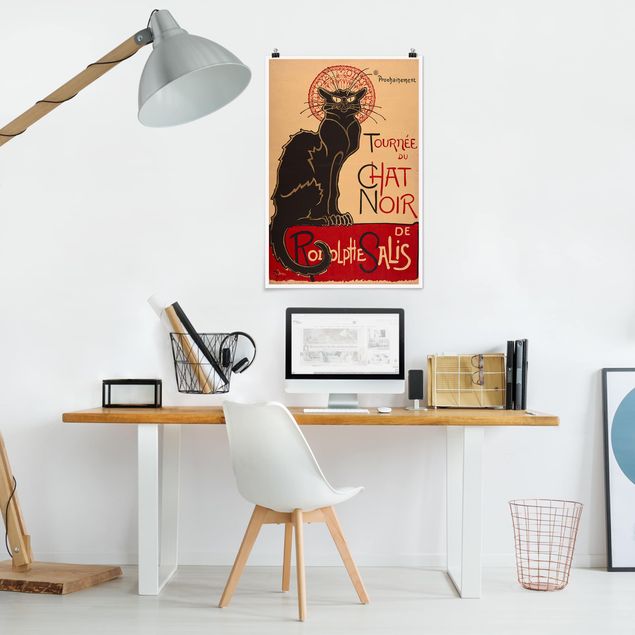Obrazy do salonu nowoczesne Théophile-Alexandre Steinlen - Czarny kot