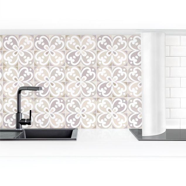 Panel ścienny do kuchni - Płytki geometryczne - Mantua