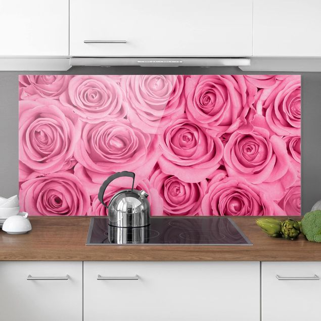 Dekoracja do kuchni Różowe róże