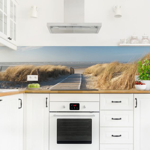Panel szklany do kuchni Plaża nad Morzem Bałtyckim