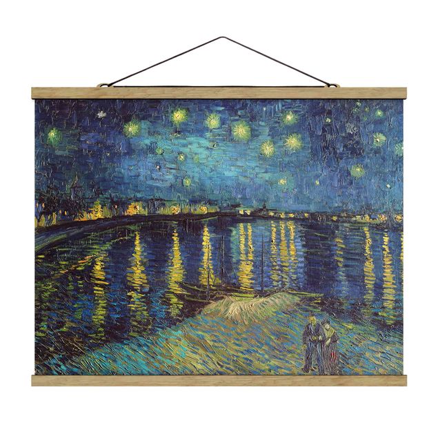 Obrazy impresjonizm Vincent van Gogh - Gwiaździsta noc nad Rodanem