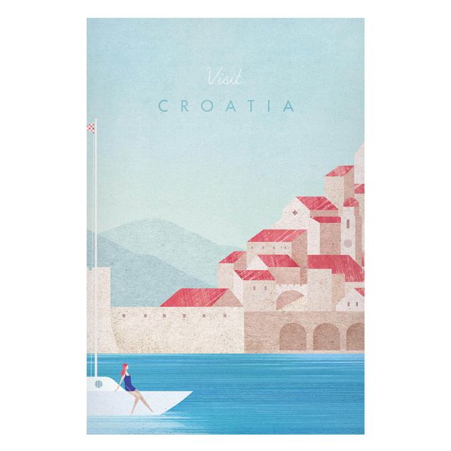 Obrazy do salonu Plakat podróżniczy - Chorwacja