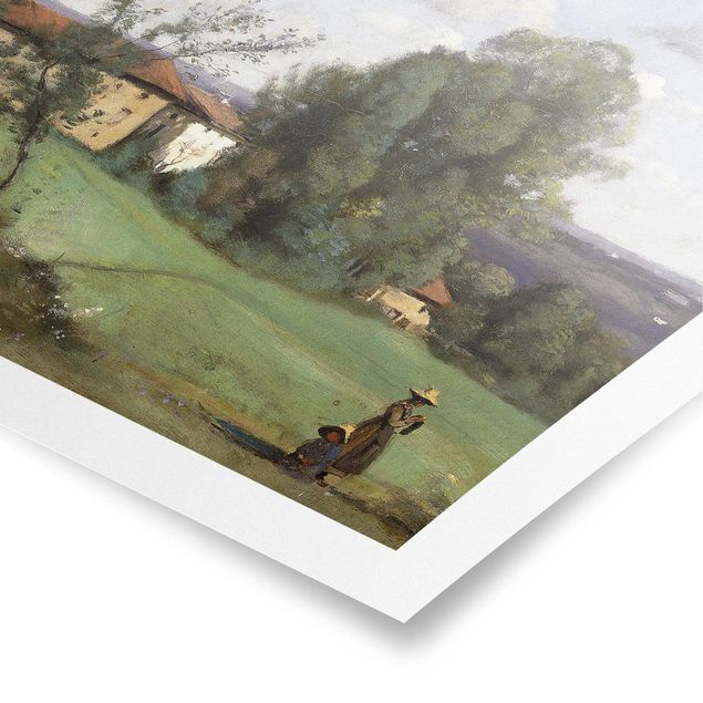 Obrazy krajobraz Jean-Baptiste Camille Corot - Gospodarstwo rolne