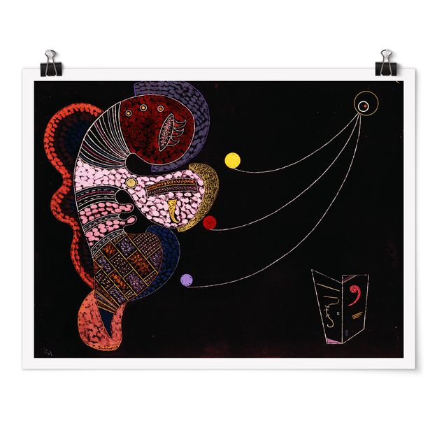 Obrazy na szkle abstrakcja Wassily Kandinsky - Duży i malutki