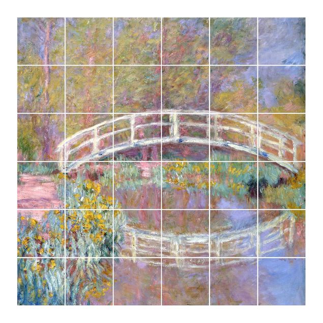 Naklejka na płytki - Claude Monet - Most Moneta w ogrodzie