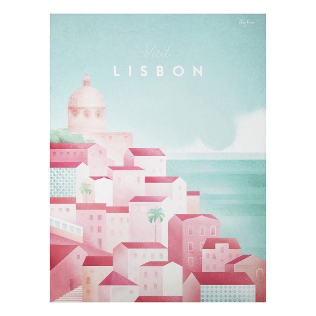 Nowoczesne obrazy do salonu Plakat podróżniczy - Lizbona