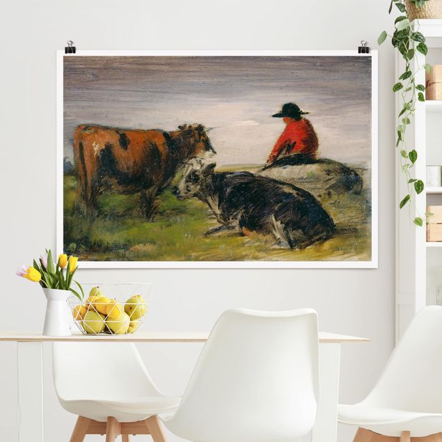 Dekoracja do kuchni Wilhelm Busch - Pasterz z krowami