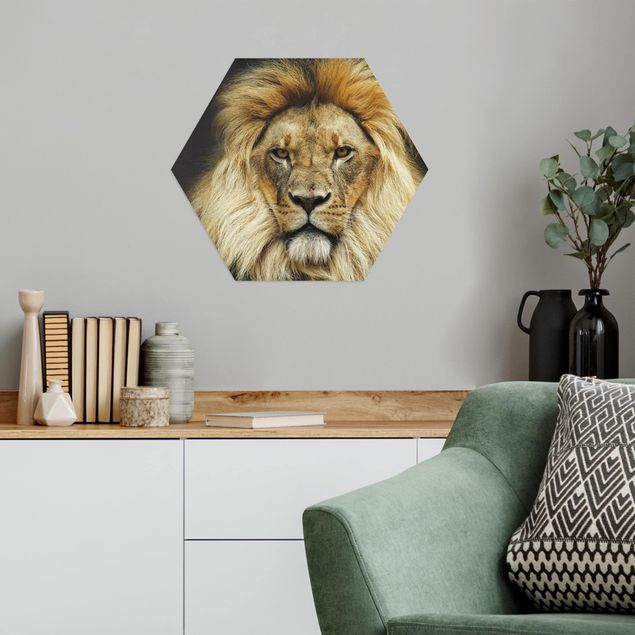 Obrazy do salonu nowoczesne Mądrość lwa