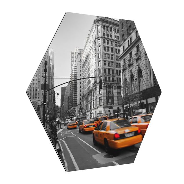 Obraz heksagonalny z Alu-Dibond - Nowy Jork, Nowy Jork!