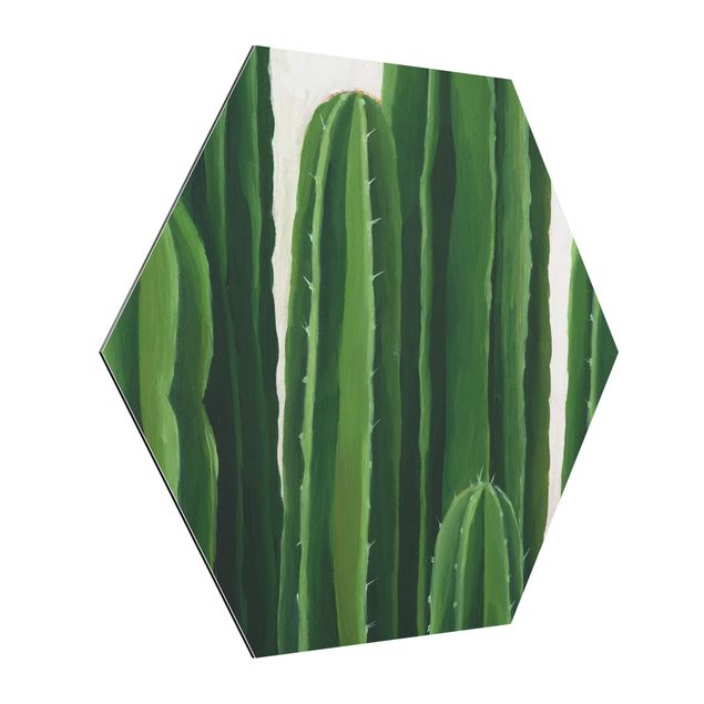 Obraz heksagonalny z Alu-Dibond - Ulubione rośliny - Kaktus