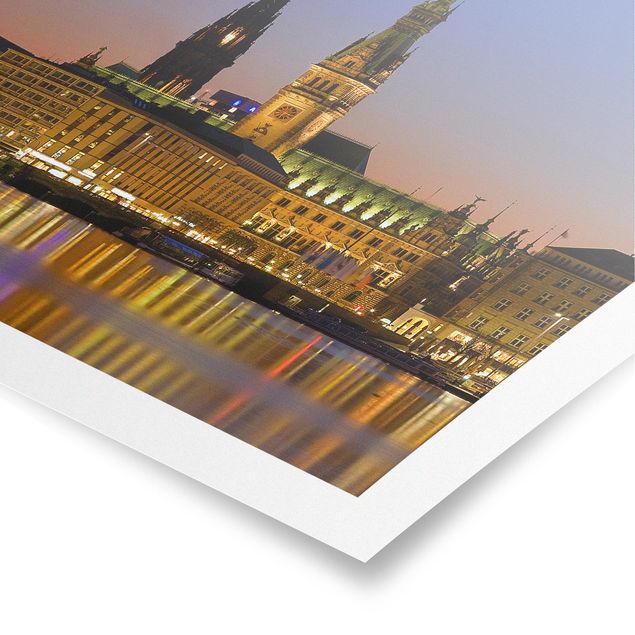 Plakaty architektoniczne Panorama Hamburga