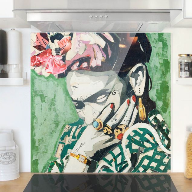 Dekoracja do kuchni Frida Kahlo - kolaż Nr 3