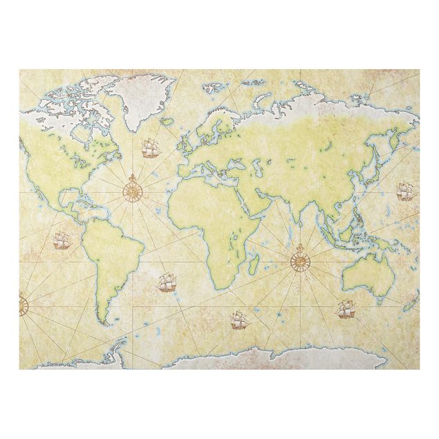 Obrazy nowoczesny Mapa świata