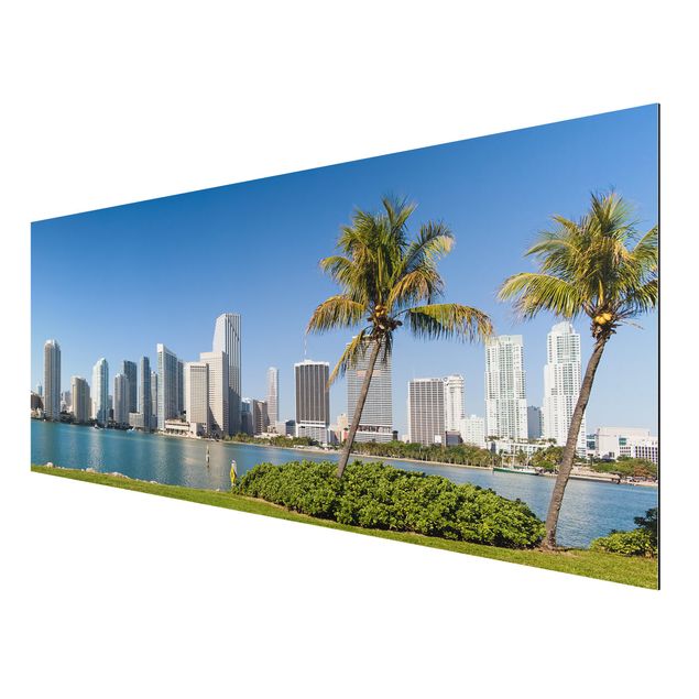 Obrazy nowoczesny Miami Beach Skyline