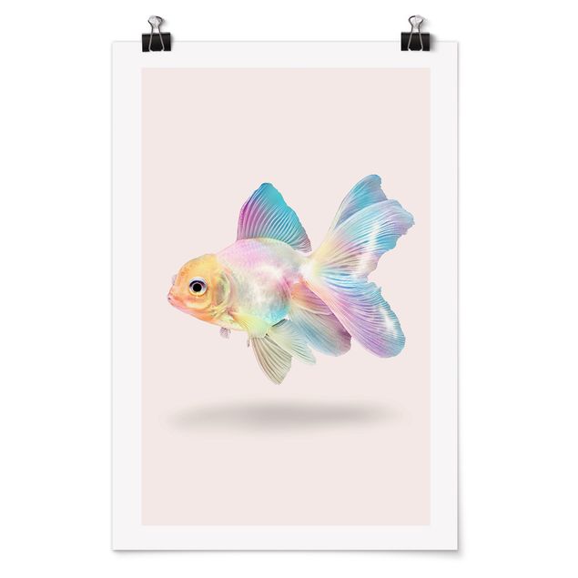 Obrazy ze zwierzętami Ryby w pastelach