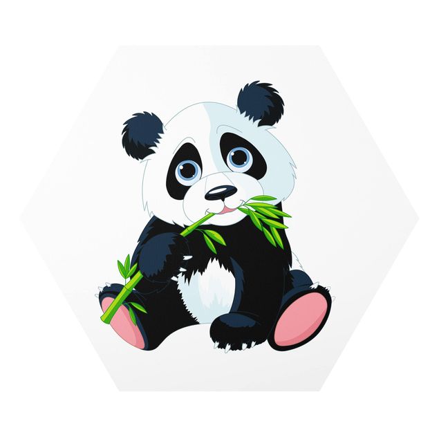 Obrazy na ścianę Snacking Panda