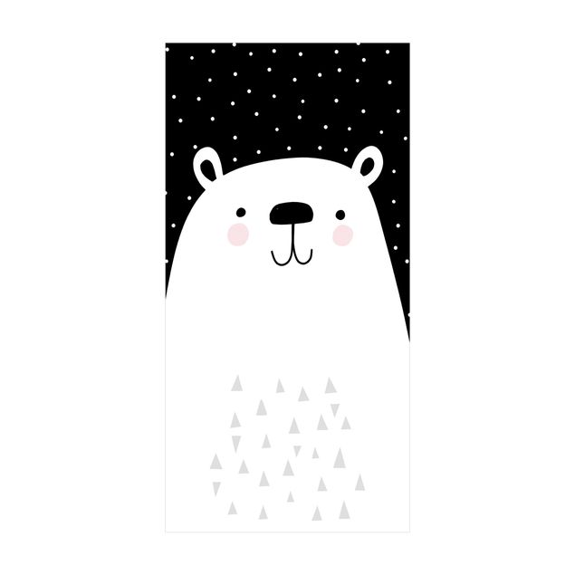dywan nowoczesny Park zwierząt z wzorami - Niedźwiedź polarny