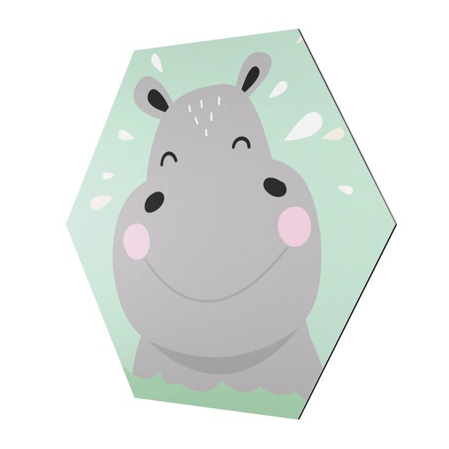 Obrazy Szczęśliwy hipopotam