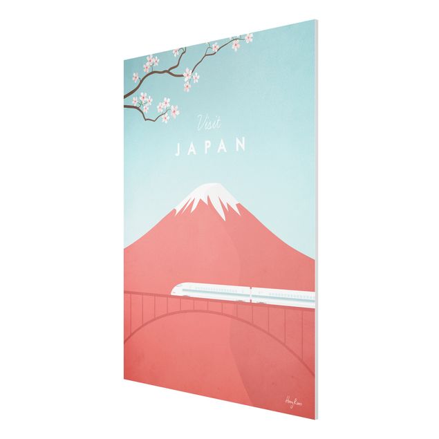 Obrazy z górami Plakat podróżniczy - Japonia