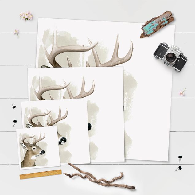 Plakaty ze zwierzętami Przyjaciele z lasu - Jeleń