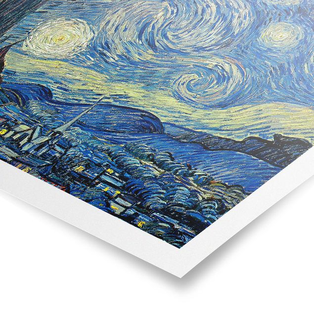 Postimpresjonizm obrazy Vincent van Gogh - Gwiaździsta noc
