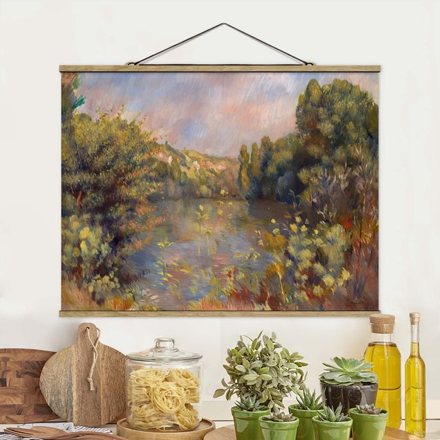 Dekoracja do kuchni Auguste Renoir - Pejzaż z jeziorem
