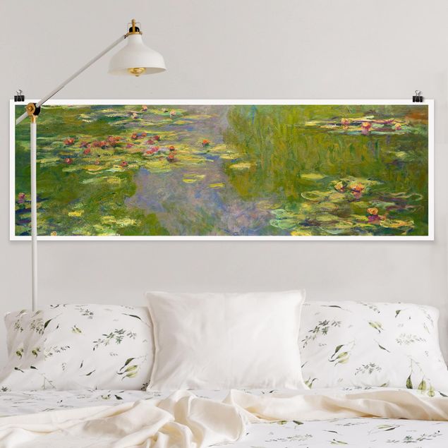 Dekoracja do kuchni Claude Monet - Zielone lilie wodne