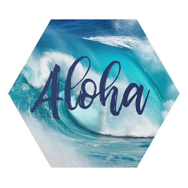 Niebieskie obrazy Aloha