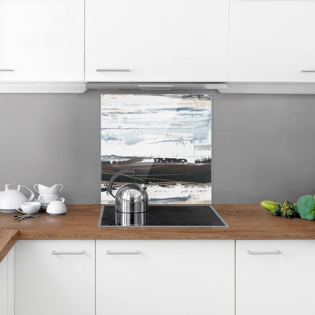 Panel szklany do kuchni Lodowaty horyzont II