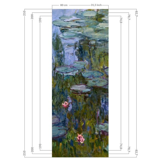 Tylna ścianka prysznicowa - Claude Monet - Water Lilies (Nympheas)