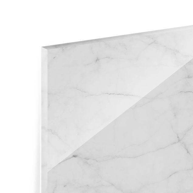 Panel szklany do kuchni - Bianco Carrara