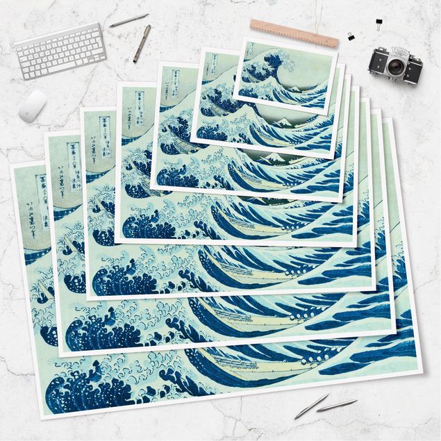 Obrazy plaża Katsushika Hokusai - Wielka fala w Kanagawie