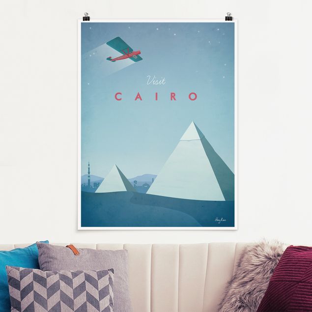 Dekoracja do kuchni Plakat podróżniczy - Kair