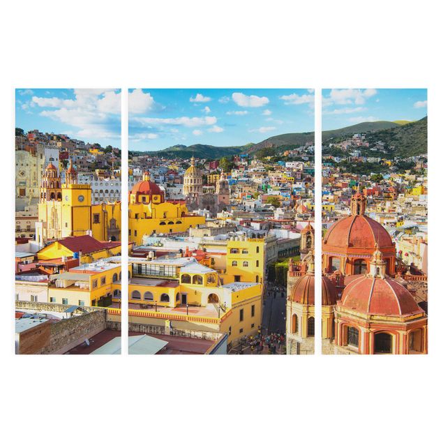 Obrazy na ścianę architektura Kolorowe domy Guanajuato