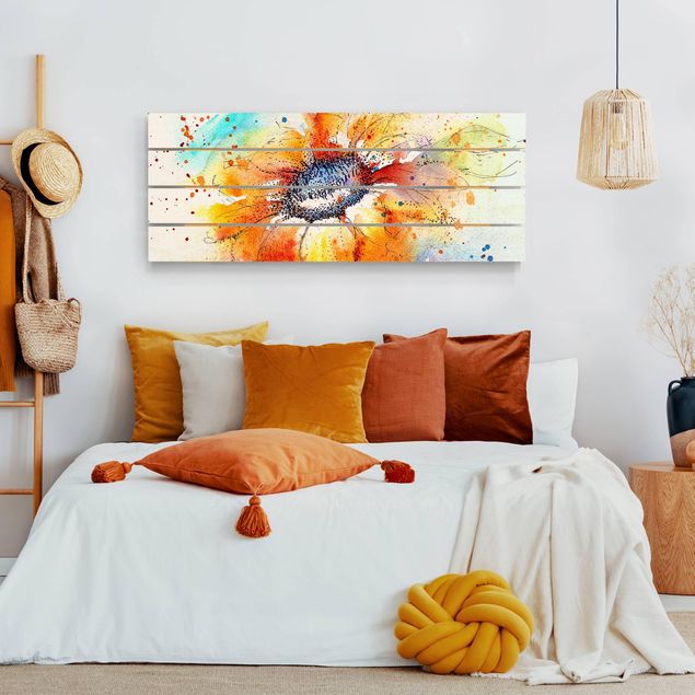 Obrazy na ścianę Malowany słonecznik