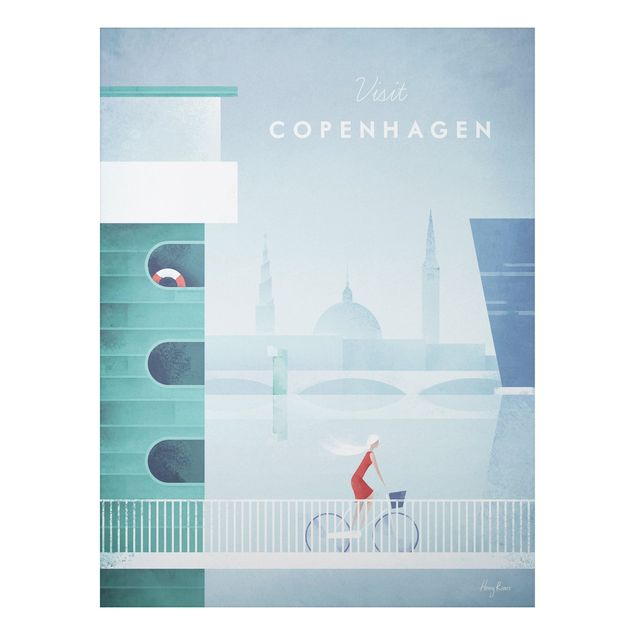 Obrazy do salonu nowoczesne Plakat podróżniczy - Kopenhaga