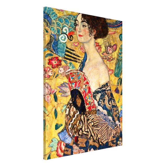 Dekoracja do kuchni Gustav Klimt - Dama z wachlarzem