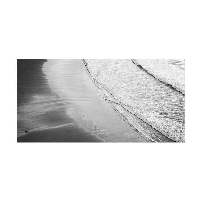 nowoczesny dywan Lekki wiatr na plaży czarno-biały