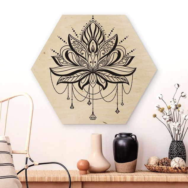 Dekoracja do kuchni Lotus z łańcuchami