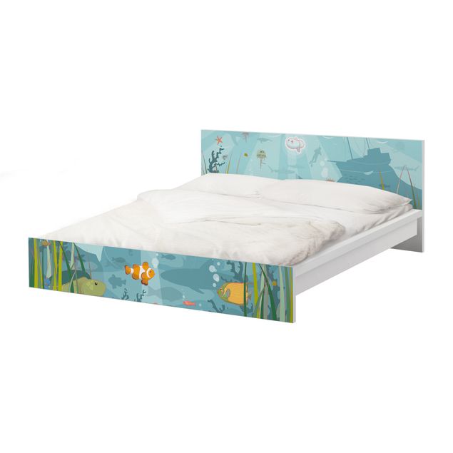 Okleina meblowa IKEA - Malm łóżko 160x200cm - Nr EK57 Krajobraz morski