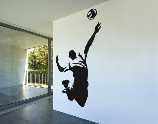Naklejki na ścianę sport Nr UL412 Volleyballer