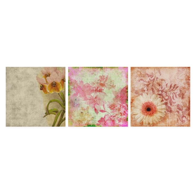 Obrazy kwiatowe Forgotten Beauties Trio