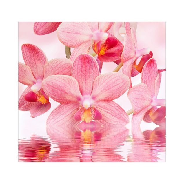 Tylna ścianka prysznicowa - Light Pink Orchid On Water