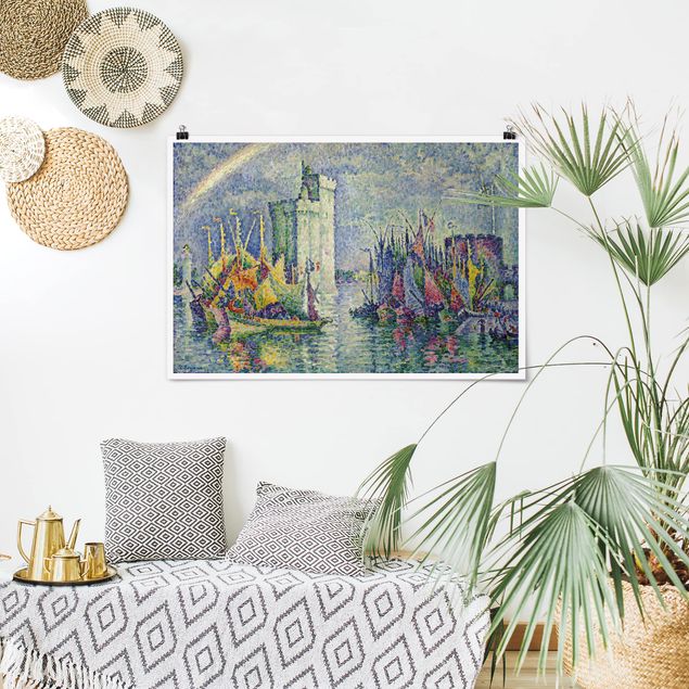 Nowoczesne obrazy do salonu Paul Signac - Tęcza nad La Rochelle