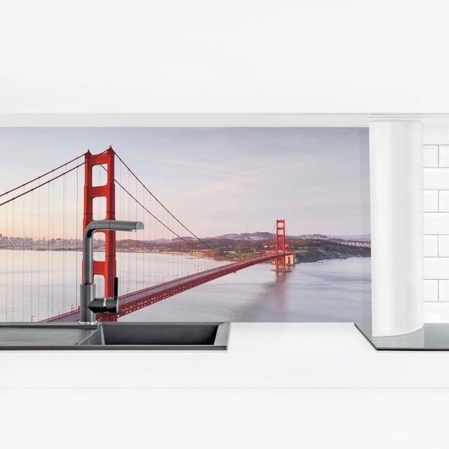 Panele szklane do kuchni Most Złotoen Gate w San Francisco